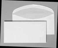 Bong 08905003, BONG Briefumschl&auml;ge DIN lang ohne Fenster wei&szlig; nassklebend 1000 St