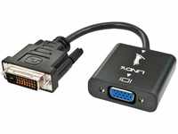 Lindy 38189, Lindy DVI-Adapter - HD-15 (VGA) (W) bis DVI-D (M)