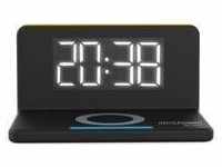 RealPower 409450, RealPower ChargeAIR Clock Wireless Charging Alarm Black