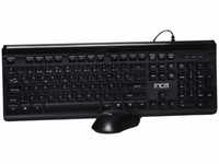 INCA Tastatur IMK-377 Corded Set, Silent Tasten, USB, SW retail