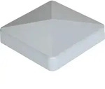 GroJa Ersatzkappe f&uuml;r Alu-Steckzaunpfosten und Alu-Torpfosten Silbergrau, 7x7 cm