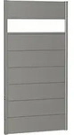 Biohort Sichtschutzzaun Wandpaneel mit Acrylglas quarzgrau-metallic Sichtschutz