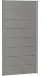 Biohort Sichtschutzzaun Wandpaneel ohne Acrylglas quarzgrau-metallic Sichtschutz