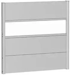 Biohort Sichtschutzzaun Wandpaneel mit Acrylglas silber-metallic Sichtschutz