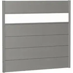 Biohort Sichtschutzzaun Wandpaneel mit Acrylglas quarzgrau-metallic Sichtschutz