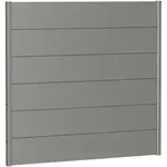 Biohort Sichtschutzzaun Wandpaneel ohne Acrylglas quarzgrau-metallic Sichtschutz
