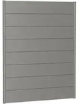 Biohort Sichtschutzzaun Wandpaneel ohne Acrylglas quarzgrau-metallic Sichtschutz