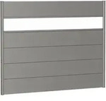 Biohort Sichtschutzzaun Wandpaneel mit Acrylglas quarzgrau-metallic Sichtschutz
