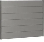 Biohort Sichtschutzzaun Wandpaneel ohne Acrylglas quarzgrau-metallic Sichtschutz