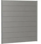 Biohort Sichtschutzzaun Wandpaneel ohne Acrylglas quarzgrau-metallic Sichtschutz