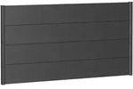Biohort Sichtschutzzaun Wandpaneel ohne Acrylglas dunkelgrau-metallic Sichtschutz