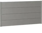 Biohort Sichtschutzzaun Wandpaneel ohne Acrylglas quarzgrau-metallic Sichtschutz