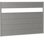 Biohort Sichtschutzzaun Wandpaneel mit Acrylglas quarzgrau-metallic Sichtschutz