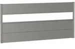 Biohort Sichtschutzzaun Wandpaneel mit Acrylglas quarzgrau-metallic Sichtschutz