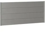 Biohort Sichtschutzzaun Wandpaneel ohne Acrylglas quarzgrau-metallic Sichtschutz