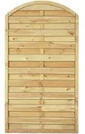 T&J Sichtschutzzaun Maxi Bogen Sichtschutz Lamellenzaun, 100x180/160 cm