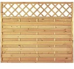 T&J Sichtschutzzaun Maxi-Massiv Sichtschutz Lamellenzaun, 180x150 cm