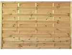 T&J Sichtschutzzaun Maxi-Massiv Sichtschutz Lamellenzaun, 180x120 cm