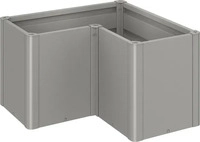 Biohort B189230, Biohort Pflanzbeet Belvedere L-Form quarzgrau-metallic, L 100, Midi
