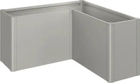 Biohort B189331, Biohort Pflanzbeet Belvedere L-Form quarzgrau-metallic, L 150, Maxi