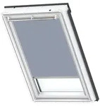 VELUX Sichtschutzrollo Uni Blau 9050, PK06, GGU,Haltekrallen,Manuell,VELUX