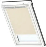 VELUX Verdunkelungsrollo Uni Beige 4556, MK10, GGU,Manuell,VELUX,wei&szlig;e Schiene