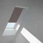 VELUX Verdunkelungsrollo Taupe 4577, Y97, Aluminiumschiene,GGU,Manuell,VELUX