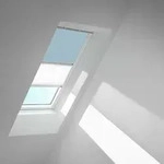 VELUX Verdunkelungsrollo Duo DFD Himmelblau/Wei&szlig; 4576, F04,