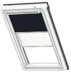 VELUX Verdunkelung Plus DFD Manuell Uni Dunkelblau/Wei&szlig; 1100, MK06,