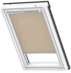 VELUX Sichtschutzrollo Uni Sand 4155, CK06, Aluminiumschiene,Elektro,GGU,VELUX
