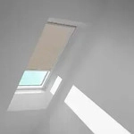 VELUX Rollo Helltaupe 4169, M06, Elektro,GGU,VELUX,wei&szlig;e Schiene
