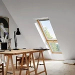 VELUX Zusatzelement Dachschr&auml;ge GIL 3084 ENERGIE Holz klar lackiert, 94x92 cm...