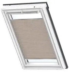 VELUX Wabenplissee Uni Beige 1155, P04, GGU,Manuell,VELUX,wei&szlig;e Schiene
