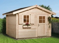WEKA 107.3025.00.00, weka Gartenhaus Blumberg Premium 28 FT naturbelassen