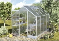 EPH 282029, EPH Vitavia Gew&auml;chshaus Apollo Tomatenhaus Silber, 6 mm, 261x195x207 cm