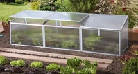 EPH 260026, EPH Vitavia Fr&uuml;hbeet Gaia, 3X - 180x53x38 cm silber
