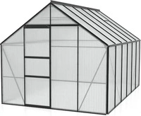 EPH 267344, EPH Vitavia Gew&auml;chshaus Merkur Tomatenhaus Schwarz, 4 mm, 383x257x232 cm