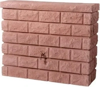 GRAF 326131, GRAF Regentonne Rocky, Wandtank, redstone Regenwassertank rot