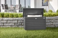 Biohort 65030, Biohort FreizeitBox dunkelgrau-metallic Gartentruhe, 180 (181x71x79