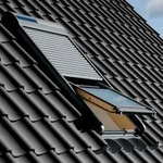 VELUX Solar-Rollladen SSL 0000S Aluminium Dunkelgrau, 94x140 cm (PK08)