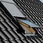 VELUX Elektro-Rollladen SML 0000S Aluminium Dunkelgrau, 78x118 cm (MK06)