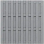 TraumGarten Sichtschutzzaun JUMBO WPC Grau Sichtschutz Lamellenzaun, 95x179 cm