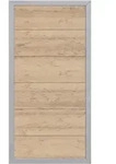 TraumGarten Sichtschutzzaun DESIGN WPC ALU Sand/Silber Sichtschutz Lamellenzaun,