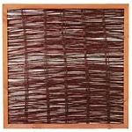 T&J FAKO Weidengeflechtzaun Sichtschutz, 120x120 cm