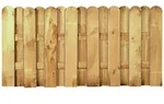 T&J Sichtschutzzaun DAAN gerade Sichtschutz Bohlenzaun, 180x90 cm