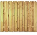 T&J Sichtschutzzaun DAAN gerade Sichtschutz Bohlenzaun, 180x150 cm