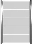GroJa Ambiente Glas-Sichtschutz Blockstreifen Sichtschutz, 120 cm