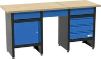 G&uuml;de 40480, G&uuml;de Werkbank GW XL Werktisch, 1 T&uuml;r blau