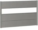 Biohort Sichtschutzzaun Wandpaneel mit Acrylglas quarzgrau-metallic Sichtschutz
