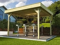 WEKA 657.3535.00.01, weka Holzpavillon Gartenlaube 657 Pavillon, offen, 306x306...